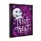 Stupell Industries Trick or Treat Purple Halloween Framed Floater Canvas Wall Art